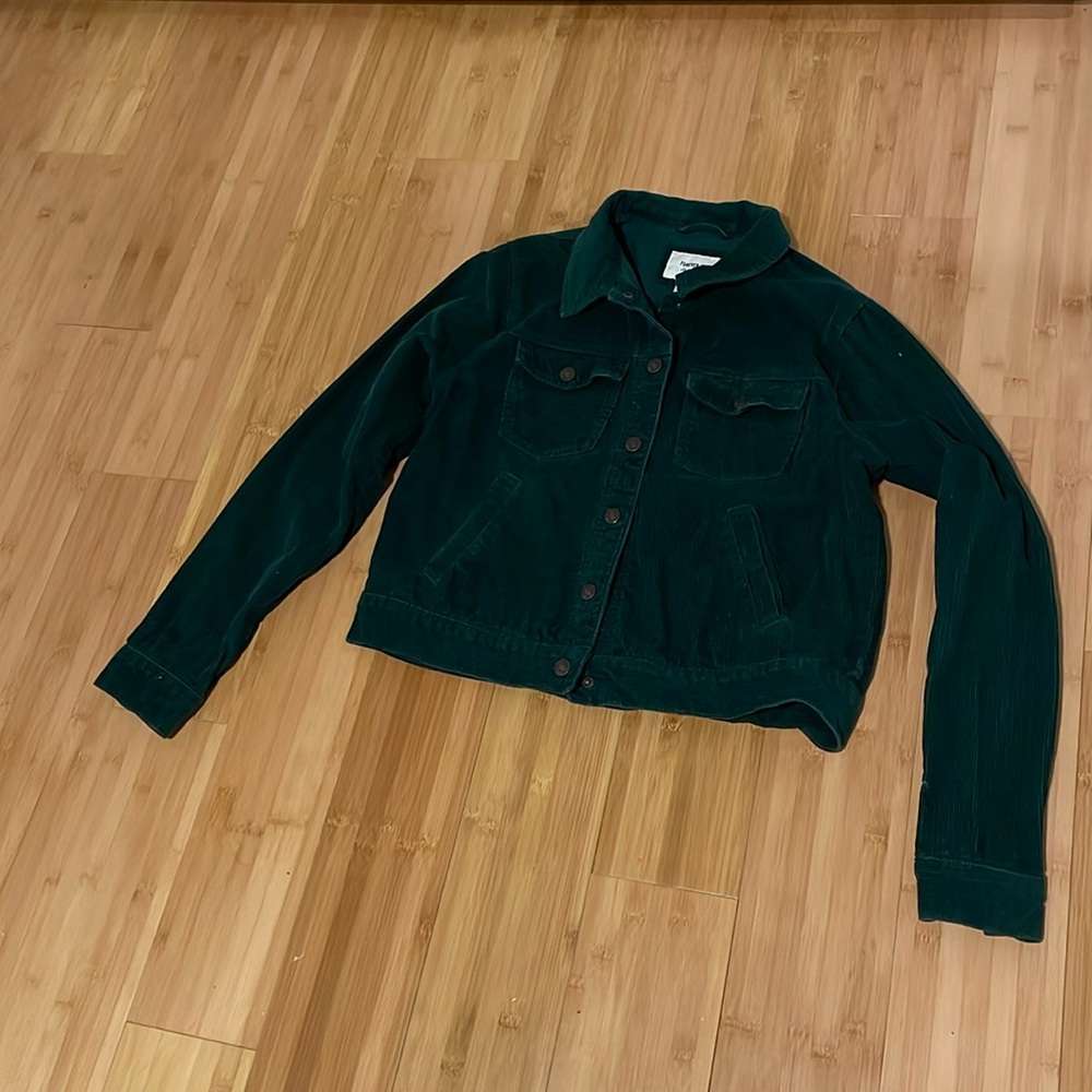 Forest green corduroy jacket